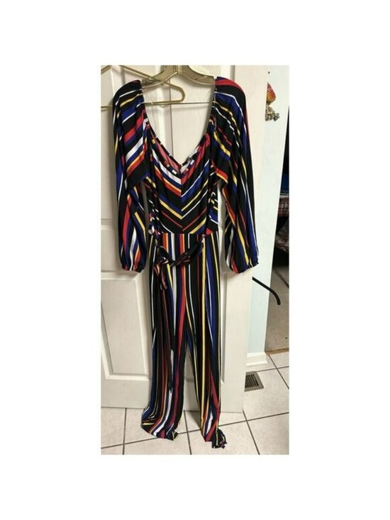 Ashley Stewart Dresses & Skirts - Curvy Girl Ashley Stewart Plus Women Sz 2X Rainbow Striped New Jumpsuit Bodycon